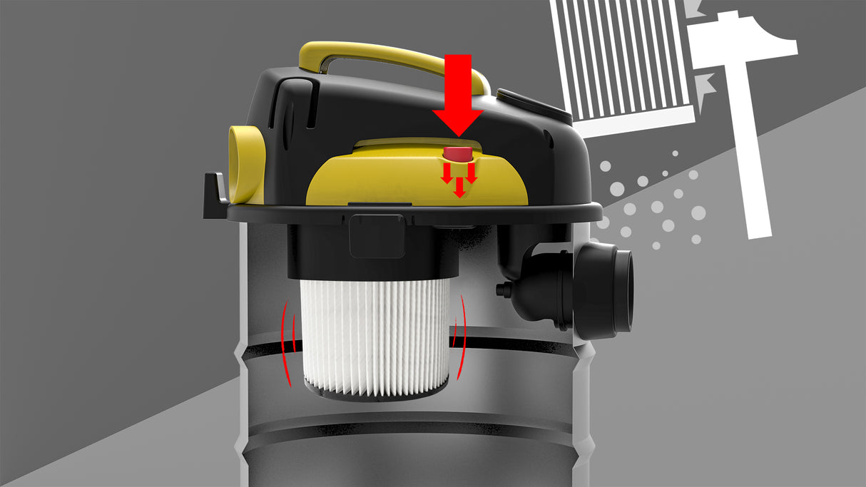 Lavor Kombo 4 in 1 – Aspiracenere, Aspirapolvere e Aspiraliquidi Multifunzione per Camini, Stufe e Barbecue – Cod. 8.243.0024