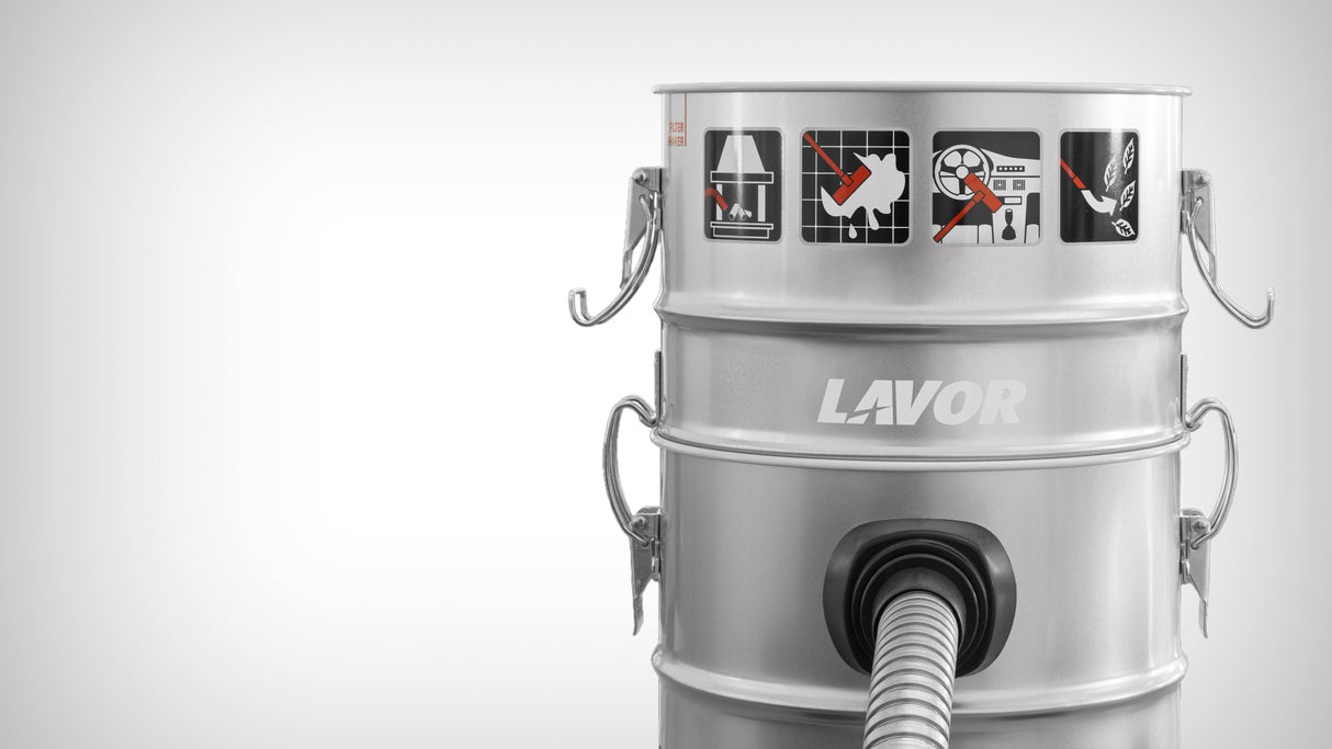 Lavor Kombo 4 in 1 – Multifunctional Ash Vacuum, Dust Vacuum, and Wet Vacuum for Fireplaces, Stoves, and Barbecues – Code 8.243.0024