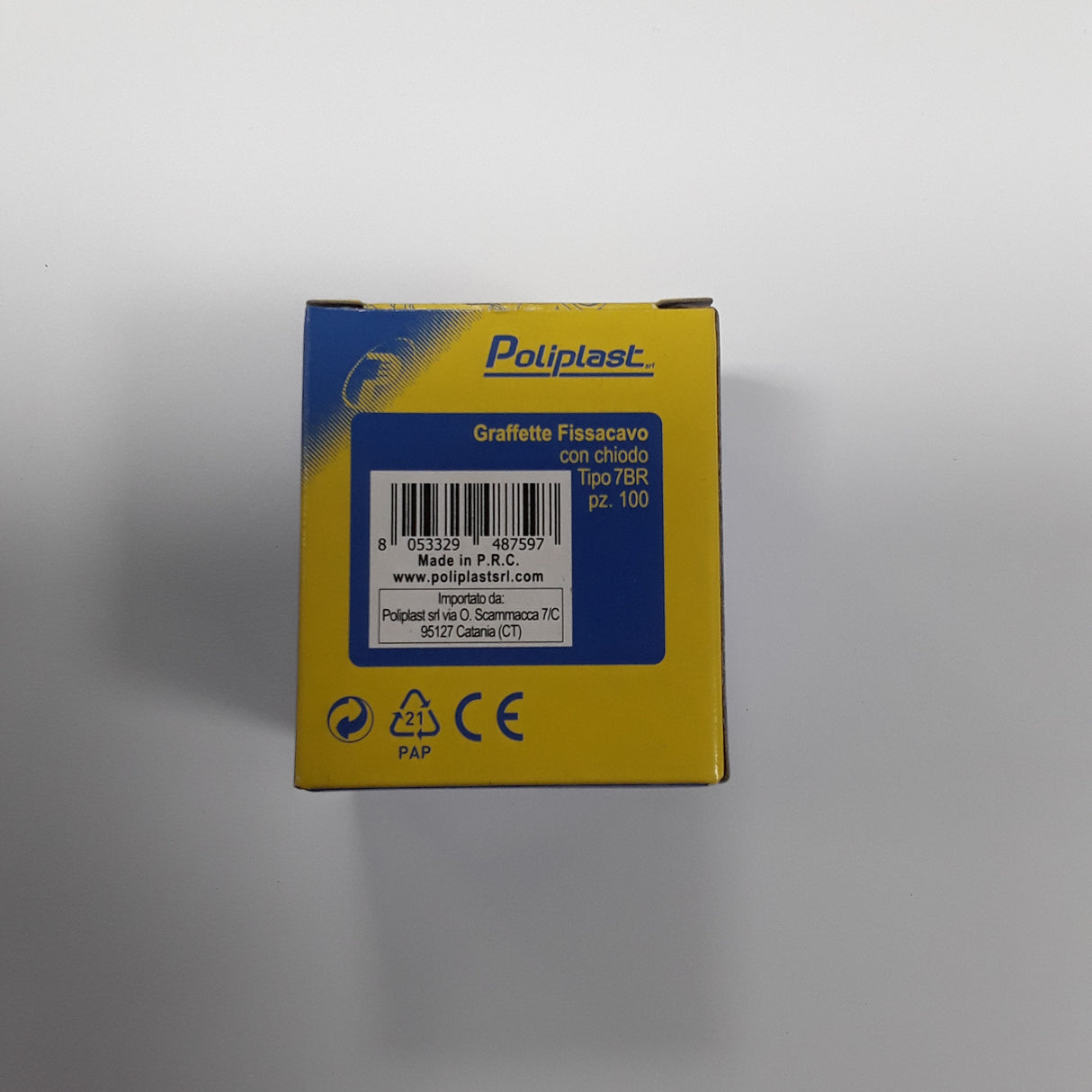 Chiodini fermacavo colore marrone