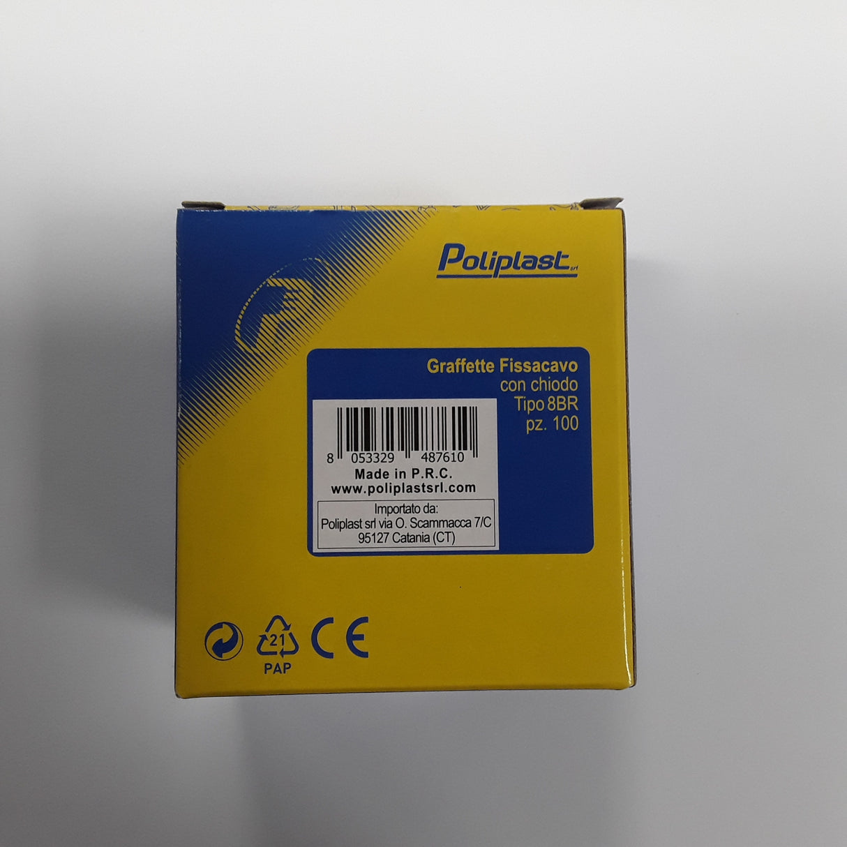 Chiodini fermacavo colore marrone