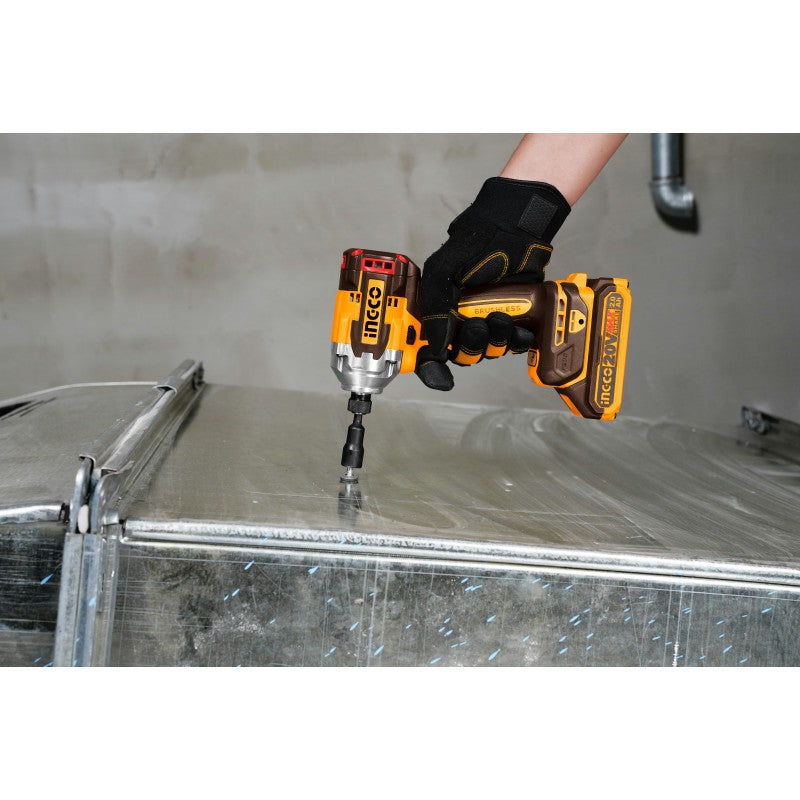 INGCO Avvitatore ad impulsi 285Nm con 2 batterie 20V 2Ah in valigetta