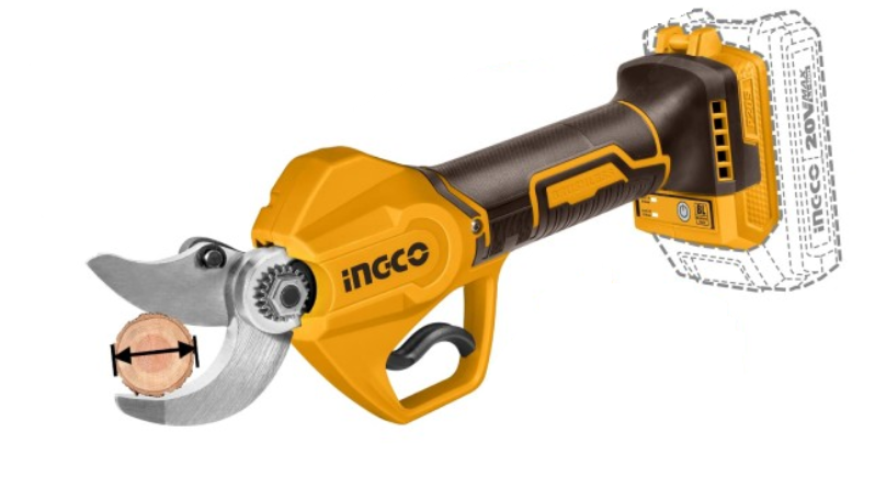 Ingco kit minisega CGSLI2066 + forbici da pota CSSLI20308 con batteria/caricabatteria – COSLI250795E