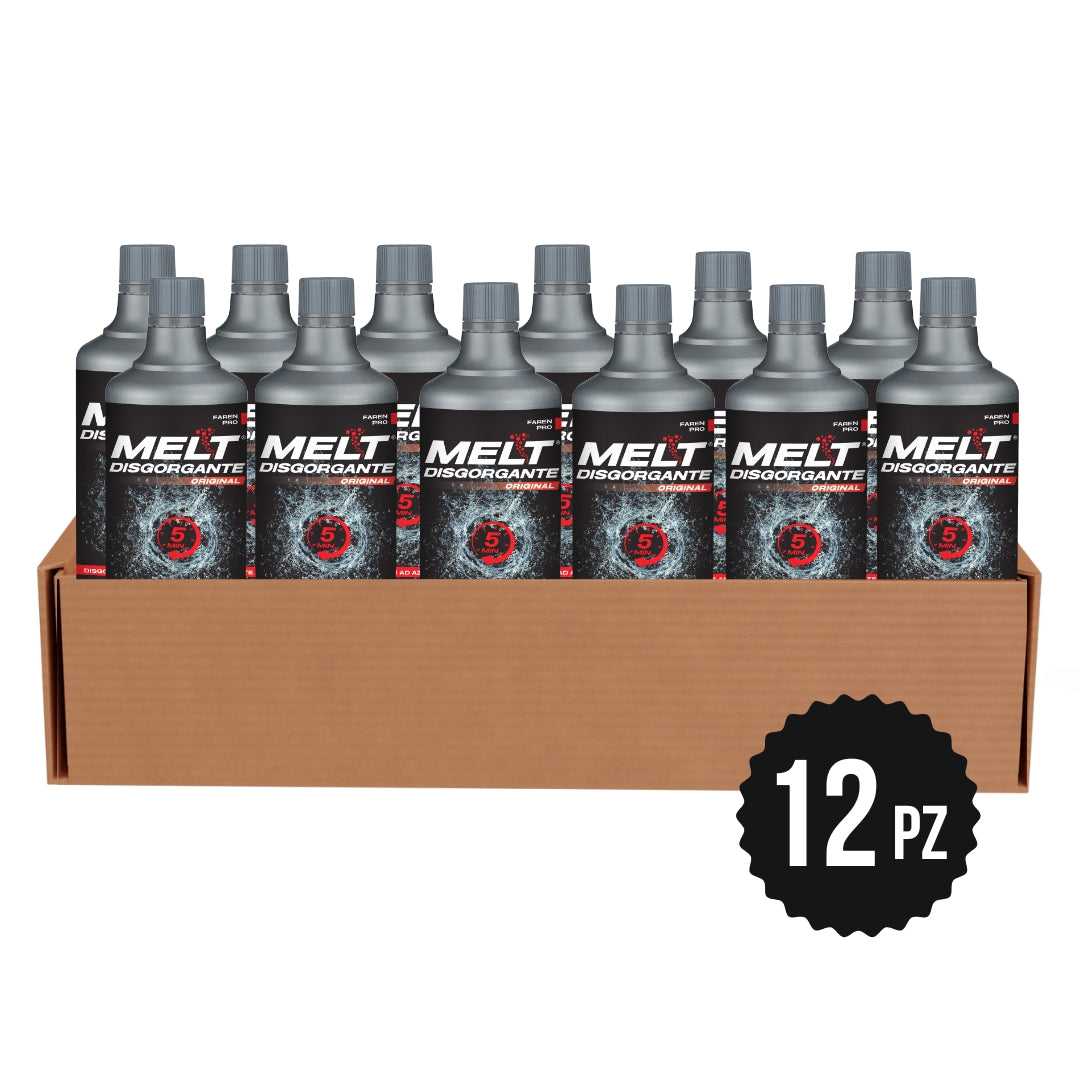 Faren MELT Disgorgante professionale a base di acido solforico 750ml (Confezione da 12pz)