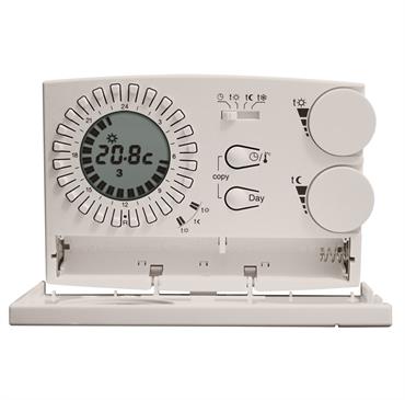 Wall Digital Chronothermostat - White Perry 1CRCR209/S