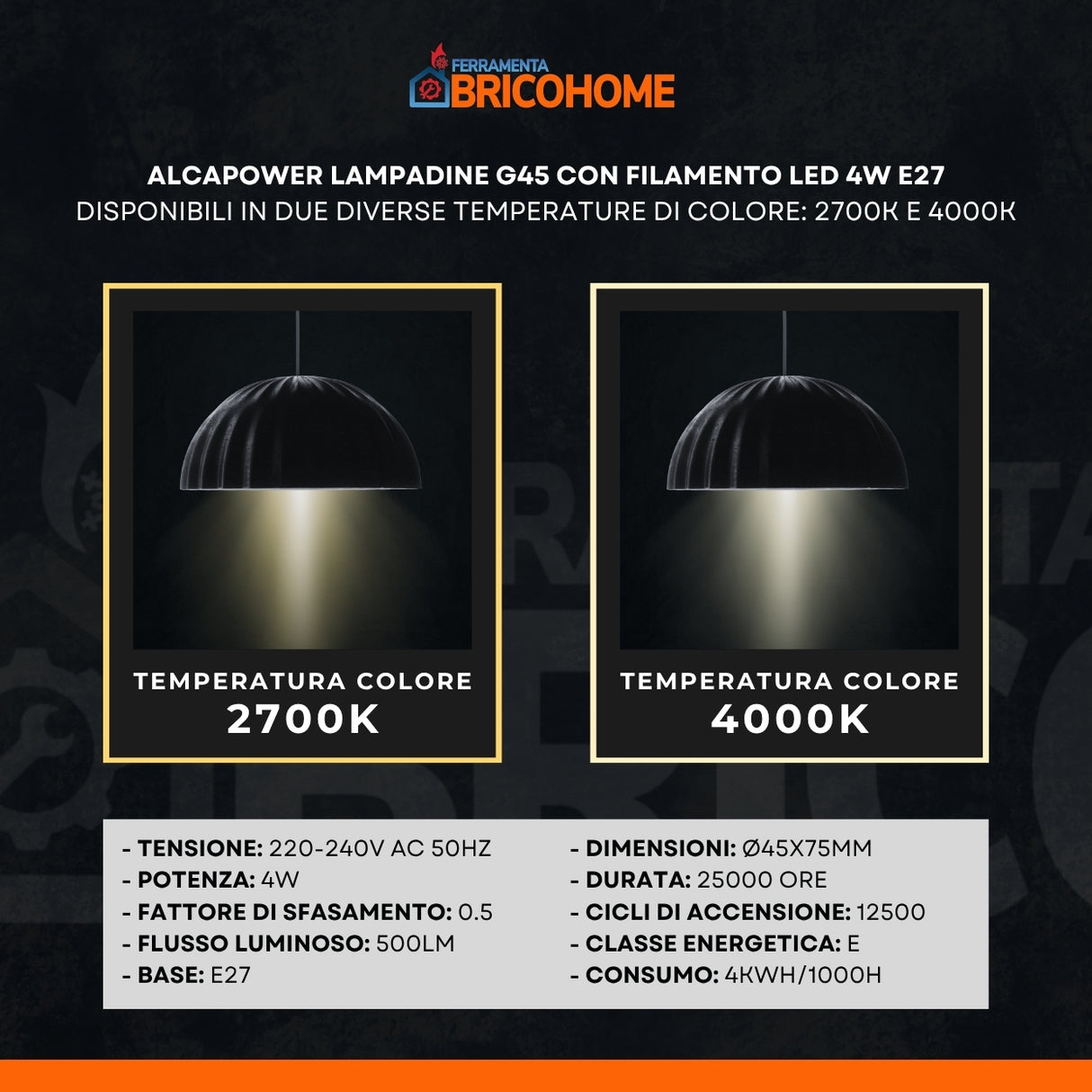 AlcaPower Catena Luminosa da Esterno con 10 Lampadine Incluse