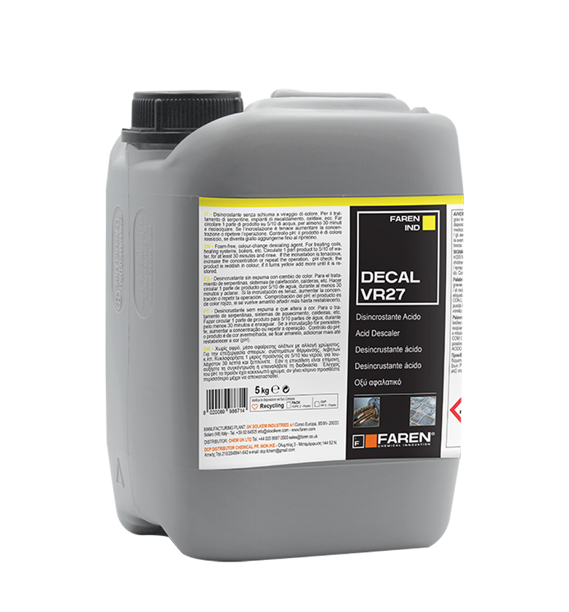 Faren disincrostante per lavaggio Caldaie Kg.5 - DECAL VR27
