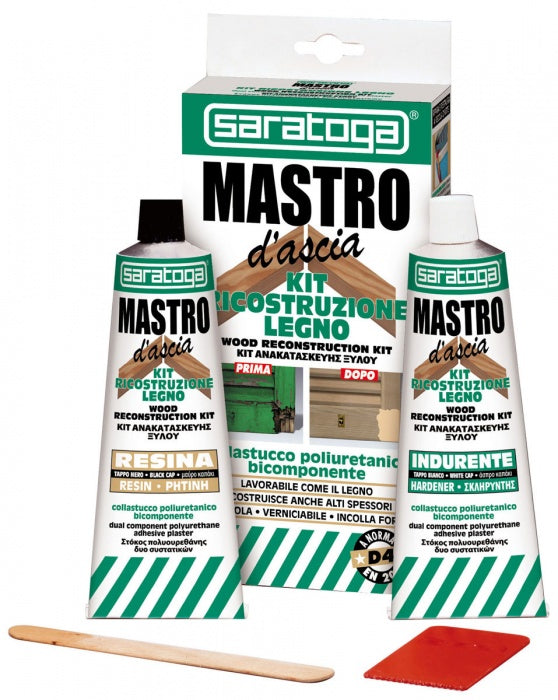 Kit Ricostruzione bicomponente per legno Mastro d'Ascia - Saratoga