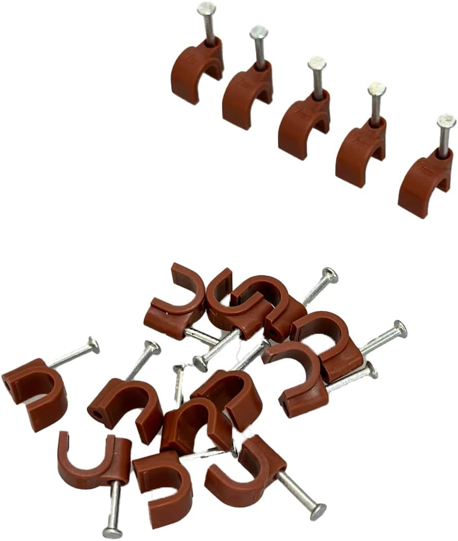 Chiodini fermacavo colore marrone