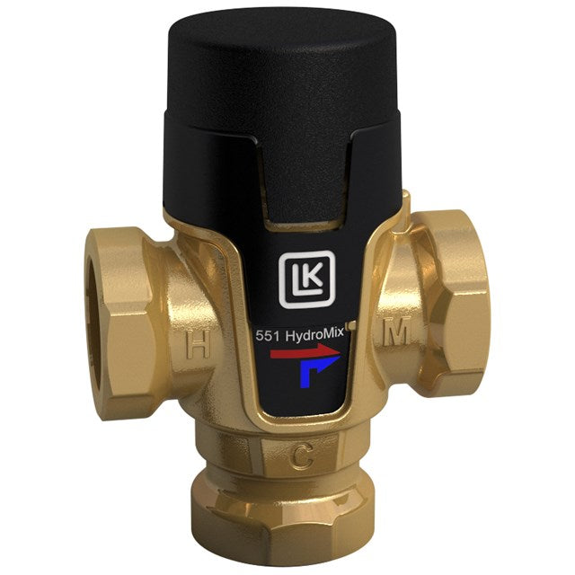 Miscelatore termostatico per Solare Termico 3/4'' LK 551 HydroMix con raccordi e valvole di ritegno