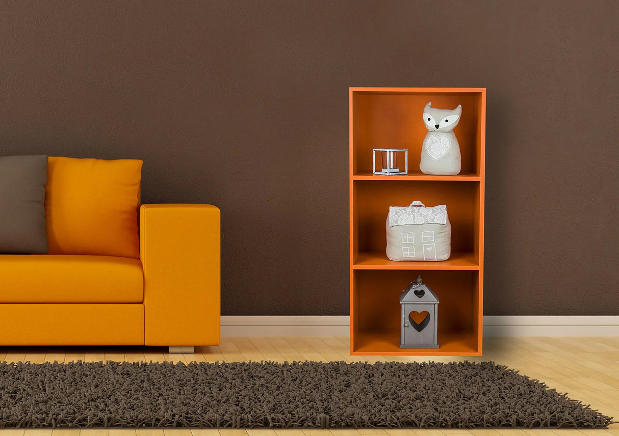 Libreria componibile modulare 3 Ripiani 42x29x89 cm in MDF laminato - FREE
