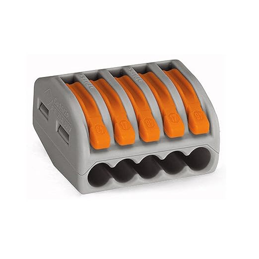 Morsetto elettrico compact a leve – Confezione da 6 pezzi