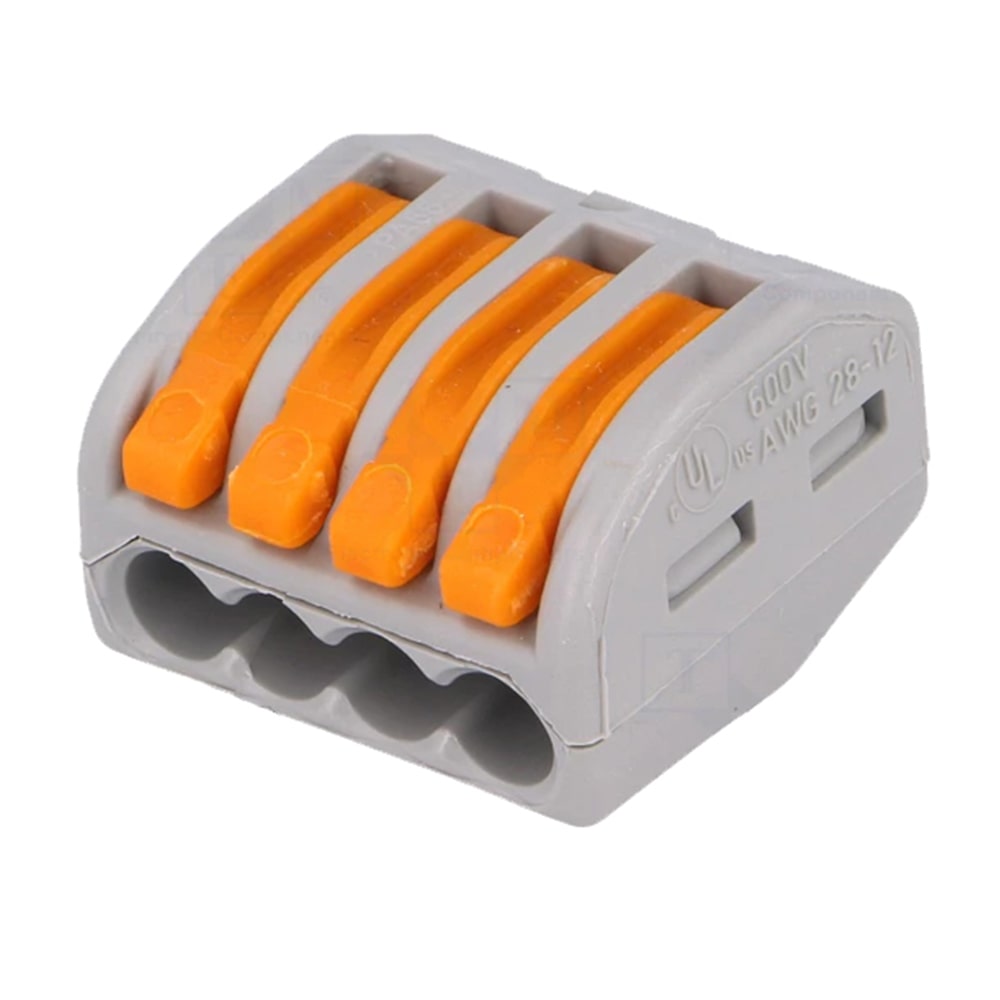 Morsetto elettrico compact a leve – Confezione da 6 pezzi