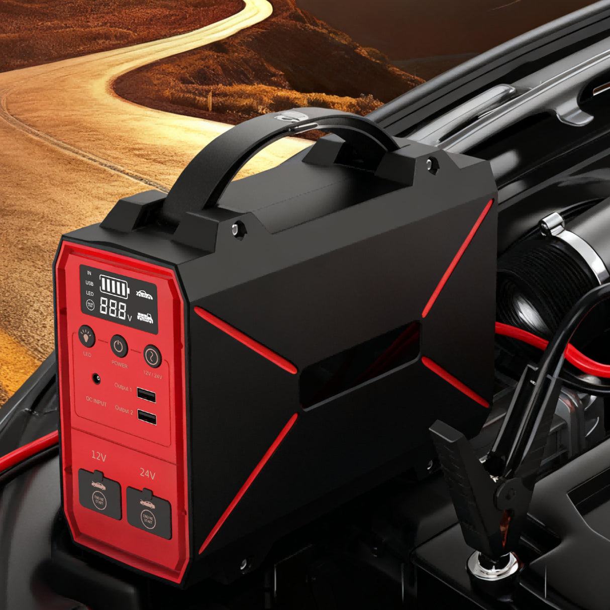 Alcapower - Avviatore d'Emergenza 12-24V 702892 | 4000A Spunto | PowerBank 42000mAh | Torcia LED | Li-Ion 155Wh