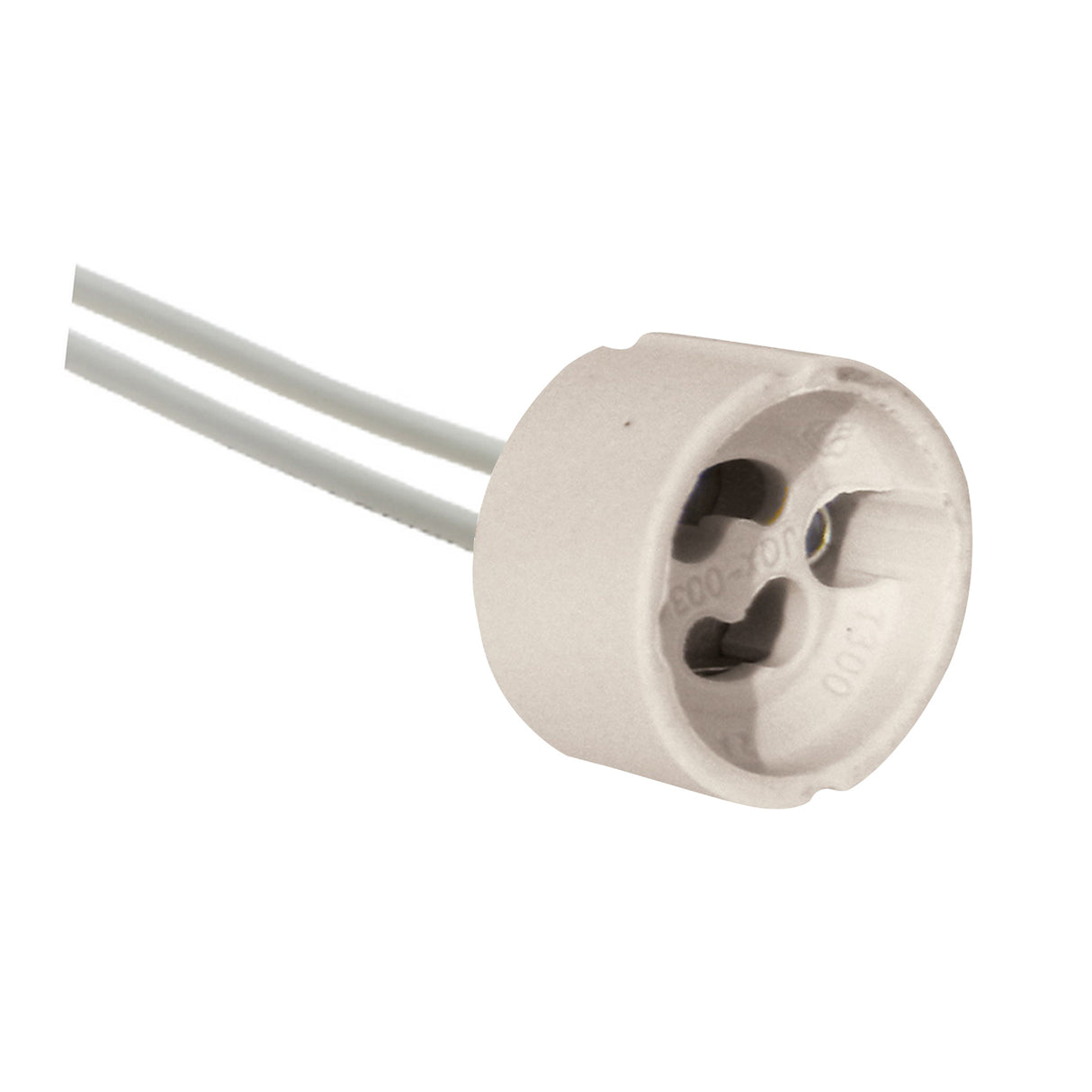 Portalampada GU10 in ceramica con cavi