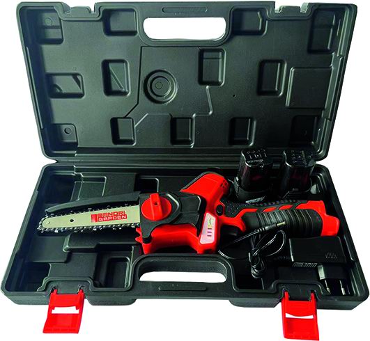 SandriGarden Mini Elettrosega SG-TR1600 lama da 14cm 16V con 2 batterie da 2Ah
