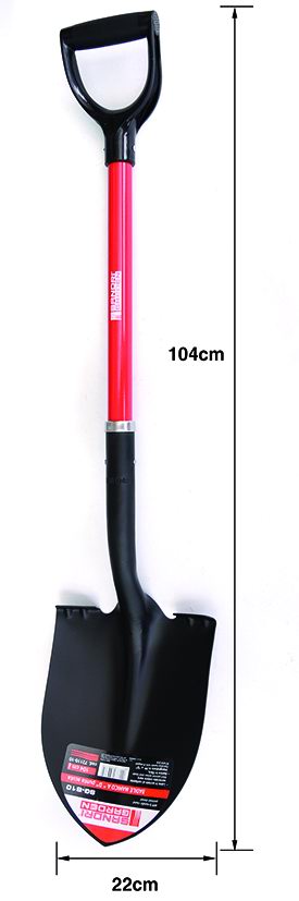 Badile a punta con manico in fibra di vetro 104 cm - Sandri Garden