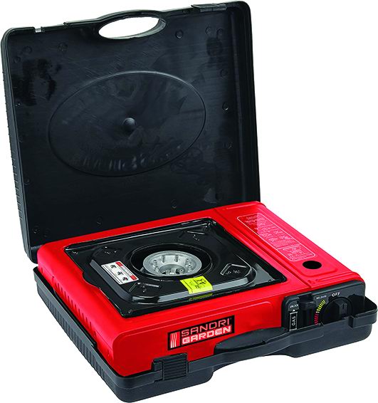 SandriGarden Fornello a gas portatile 1 fuoco 2,2kw Texas