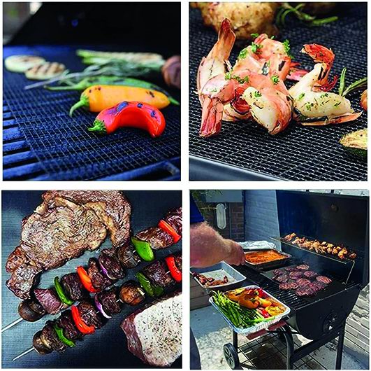 Rete antiaderente rettangolare per barbecue 42X36 cm - SANDRIGARDEN