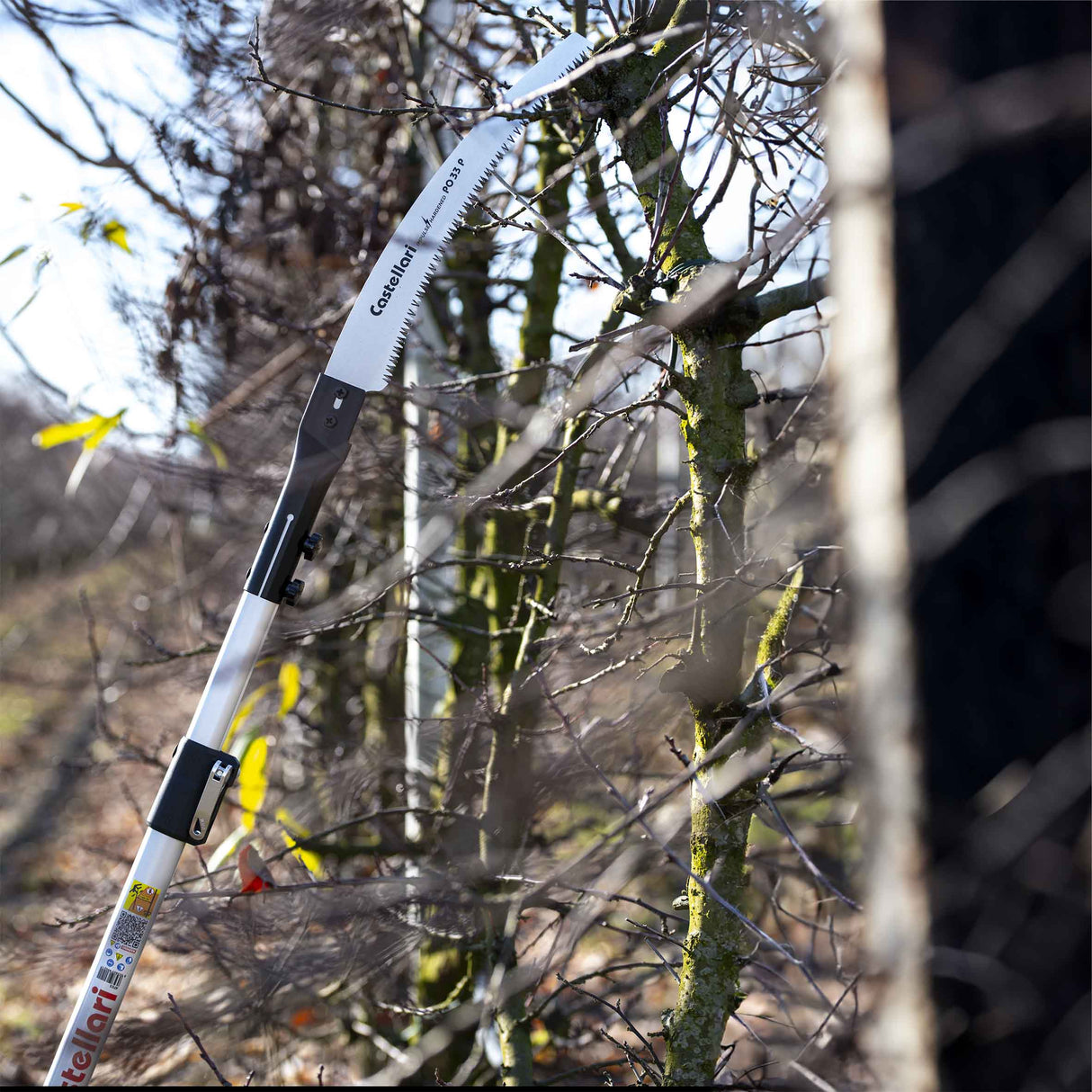 Castellari - ATO Telescopic Pole for Hacksaws | Oval Section | Rubber Grip