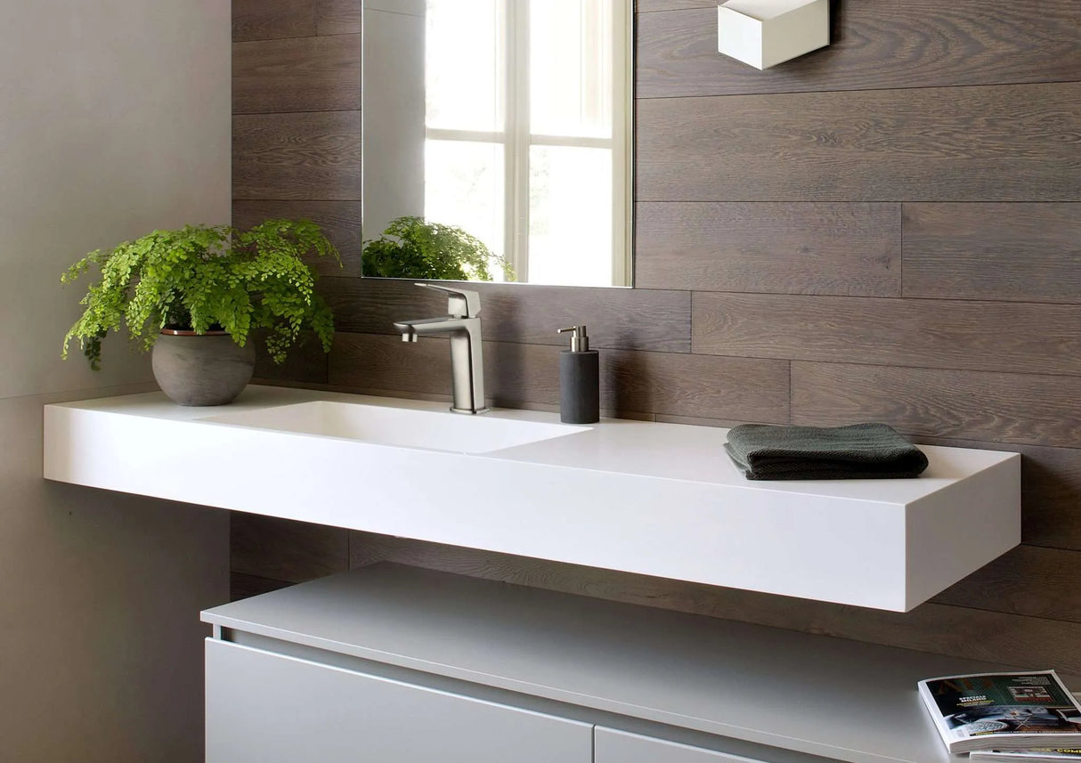 Mamoli Miscelatore per lavabo finitura cromata Spartaco bocca erogazione da 140mm