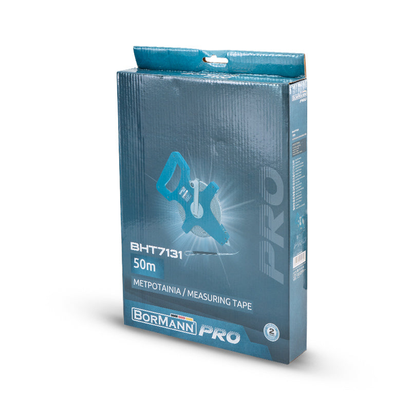 BORMANN Pro Rotella metrica in fibra di vetro 50 mt x 13 mm - BHT7131
