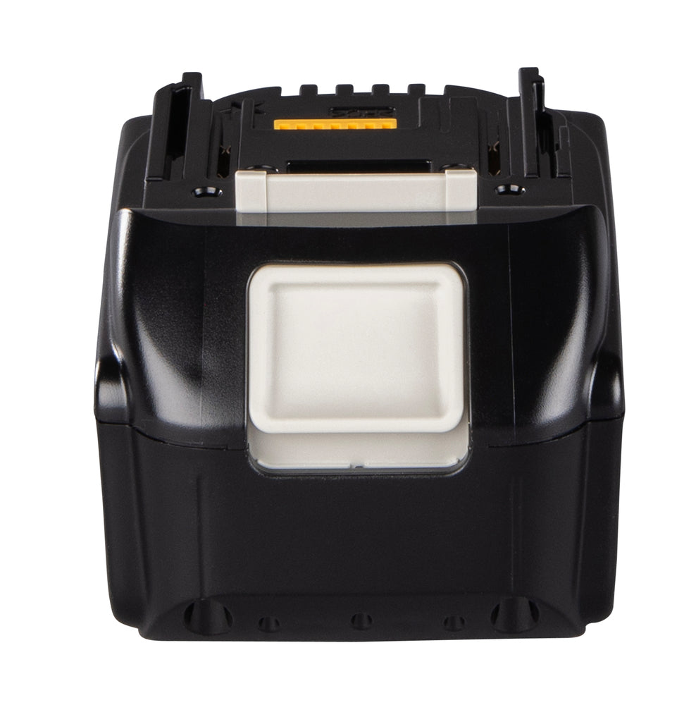 MAKITA BL1850B batteria vista frontale del pulsante di sgancio