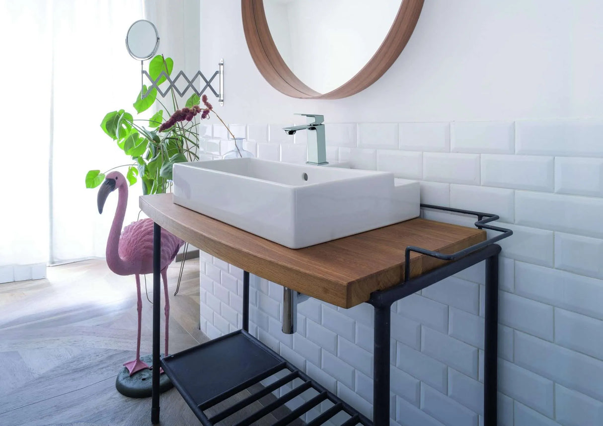 Mamoli Miscelatore per lavabo finitura cromata con scarico piletta click clack Blade