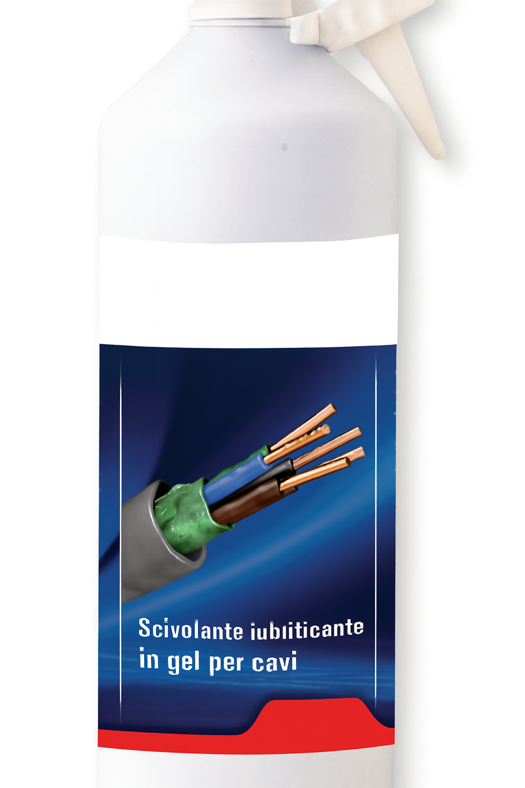 Scivolante lubrificante trasparente in gel per cavi elettrici 1LT – Professionale per infilacavi