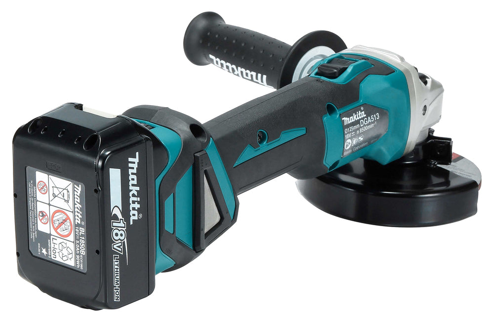 MAKITA - Smerigliatrice Angolare LXT DGA513ZJ | 18V Brushless | 125mm | Solo Corpo + Valigetta Makpac