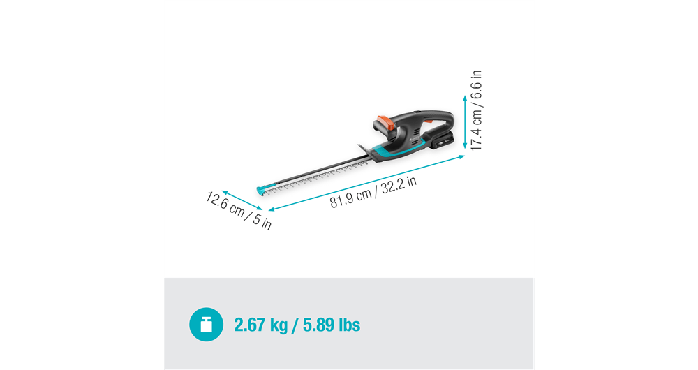 Tagliasiepi a batteria EasyCut 40/18V P4A GARDENA