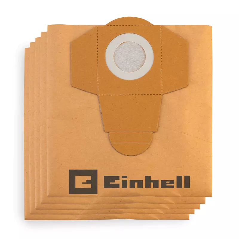 EINHELL 2351150 sacchetti originali in carta da 25 litri confezione da 5 pezzi