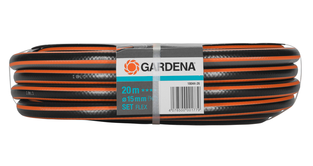 SET tubo da giardino 5/8'' x 20MT con accessori - Comfort FLEX GARDENA