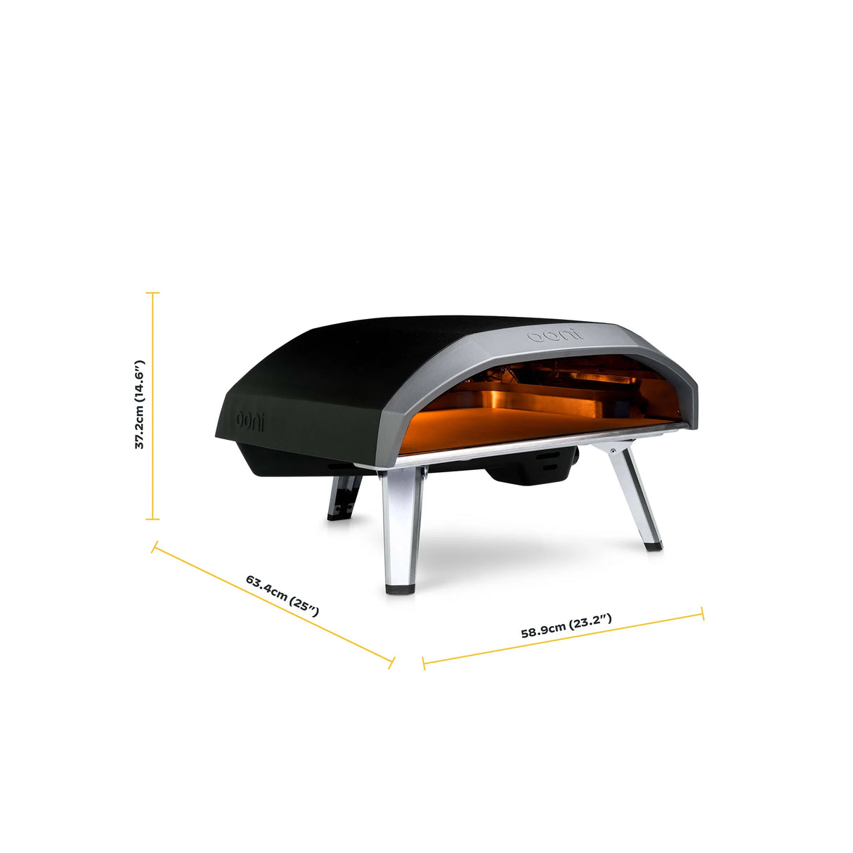 Ooni Koda 16 Gas-Pizzaofen mit feuerfestem Stein