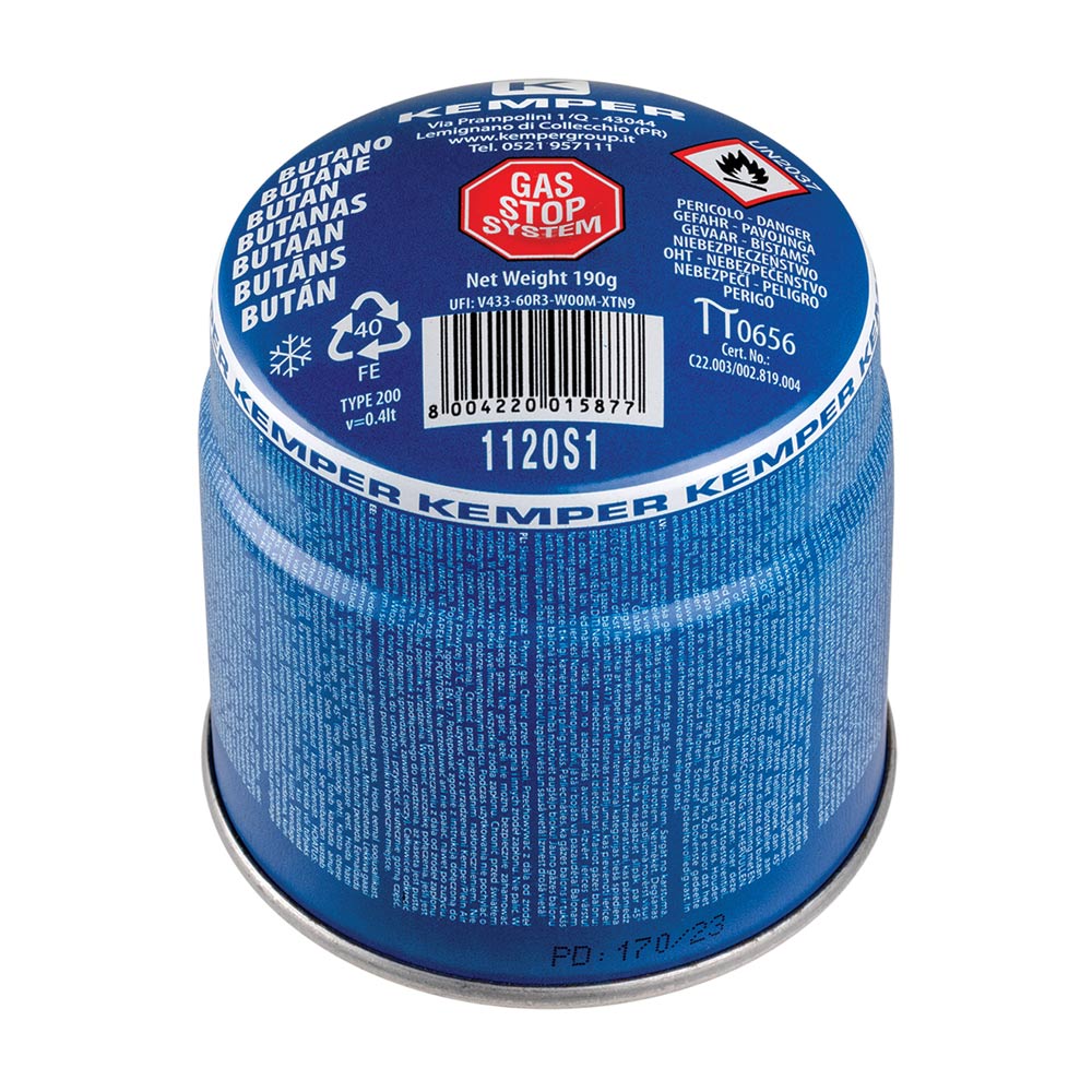 Cartuccia gas butano 190gr