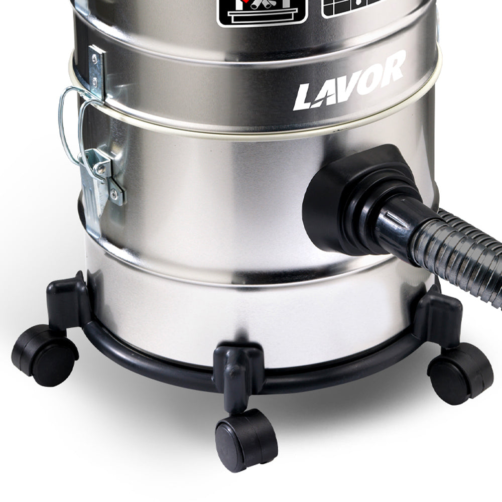 Lavor Kombo 4 in 1 – Multifunctional Ash Vacuum, Dust Vacuum, and Wet Vacuum for Fireplaces, Stoves, and Barbecues – Code 8.243.0024