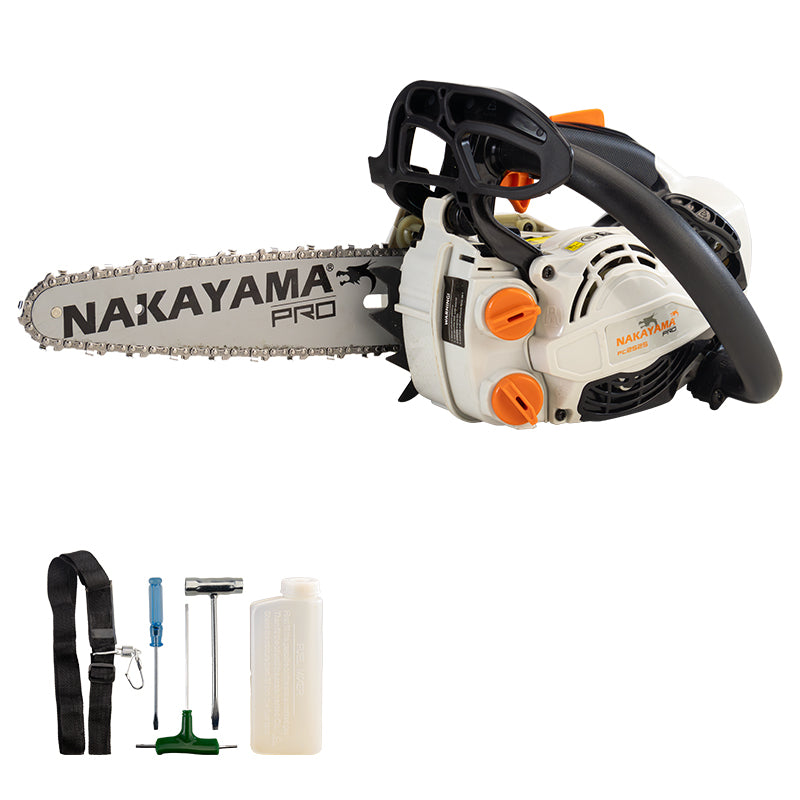 NAKAYAMA Motosega da pota a scoppio 25cc/1,4Hp barra da 25cm 2,5Kg Pro PC2525