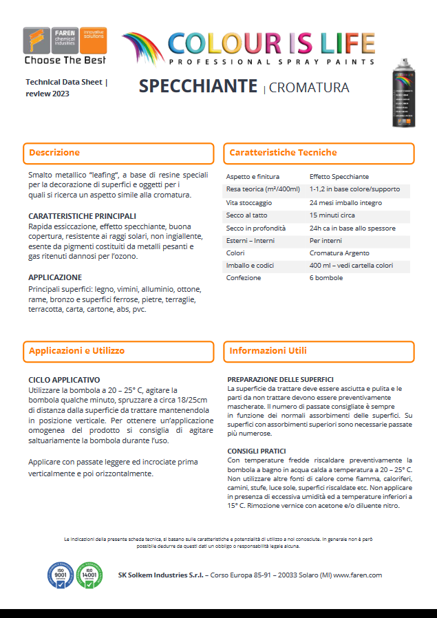 Brillante Acryl-Spiegelfarbe zum Verchromen von Silber – FAREN