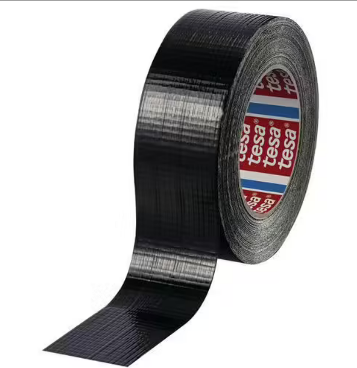 Amerikanisches schwarzes Canvas-Klebeband 50 mm x 25 m – TESA