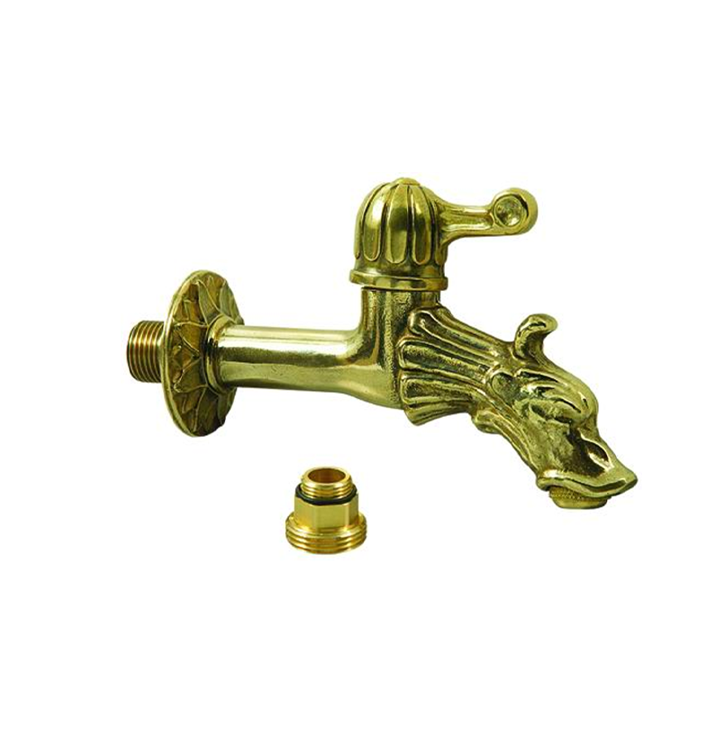 Rubinetto per fontana in ottone tipo a leva C/ROSONE ATT. 1/2"