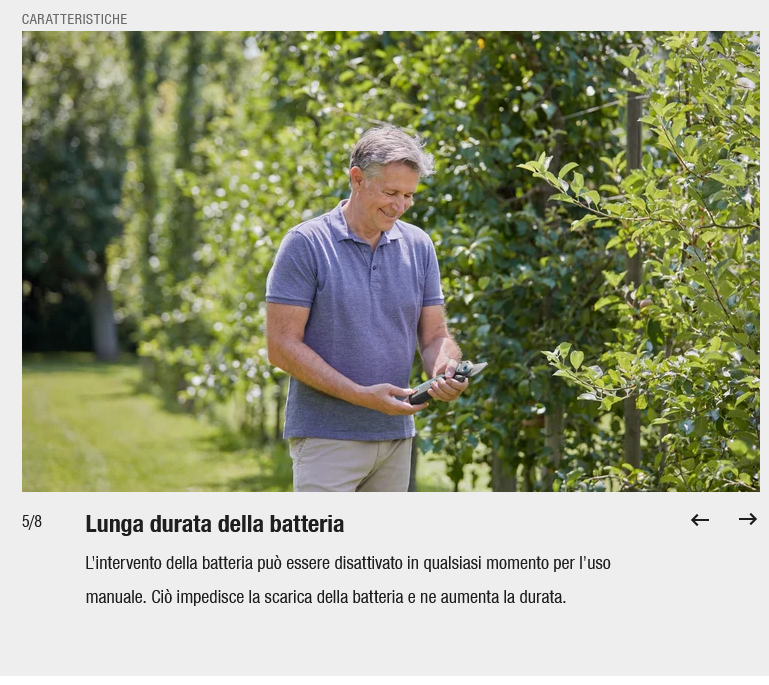 Forbice Cesoia a batteria da potatura 3,7V 2Ah AssistCut - Gardena