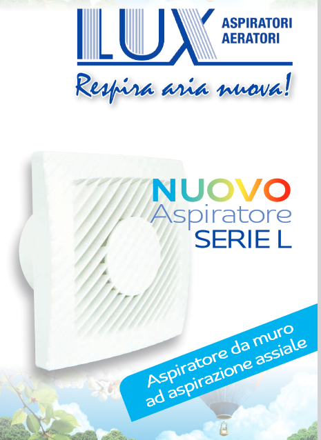 Aspiratore da parete ad aspirazione assiale Serie L - LUX