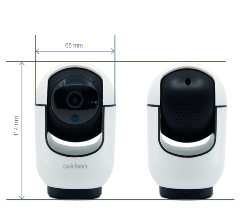Avidsen Telecamera IP Wi-fi motorizzata per interni 2,5K 360° HomeCam Indoor