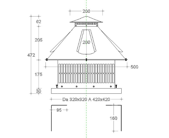 ZINCO GROUP Aspiratore Elettrico Art. 10.E | 1000mc/h | Multivelocità | Base Quadra | Centralina Inclusa