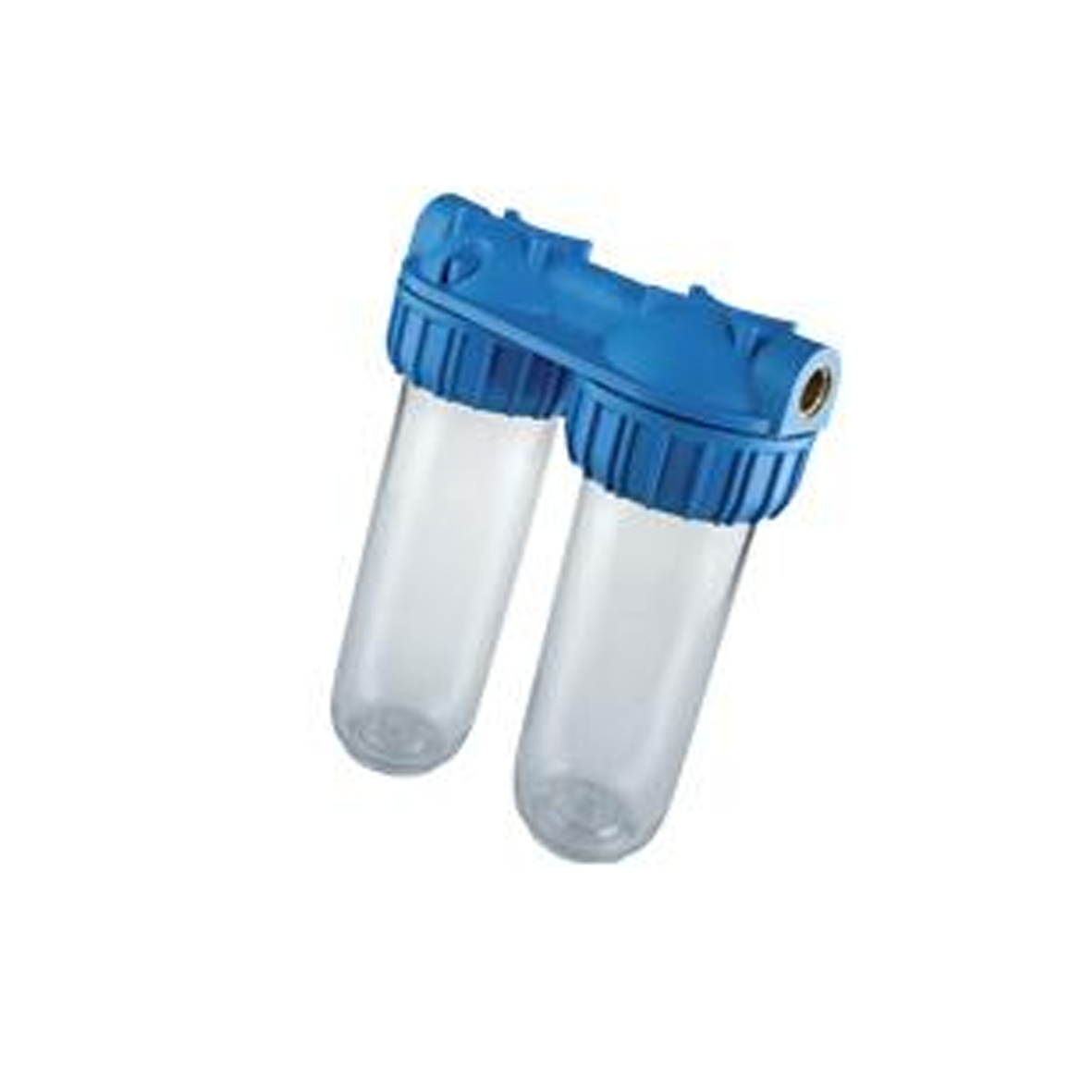 Contenitore portafiltri 10'' doppio per acqua DUPLEX PLUS 3P SX - ATLAS