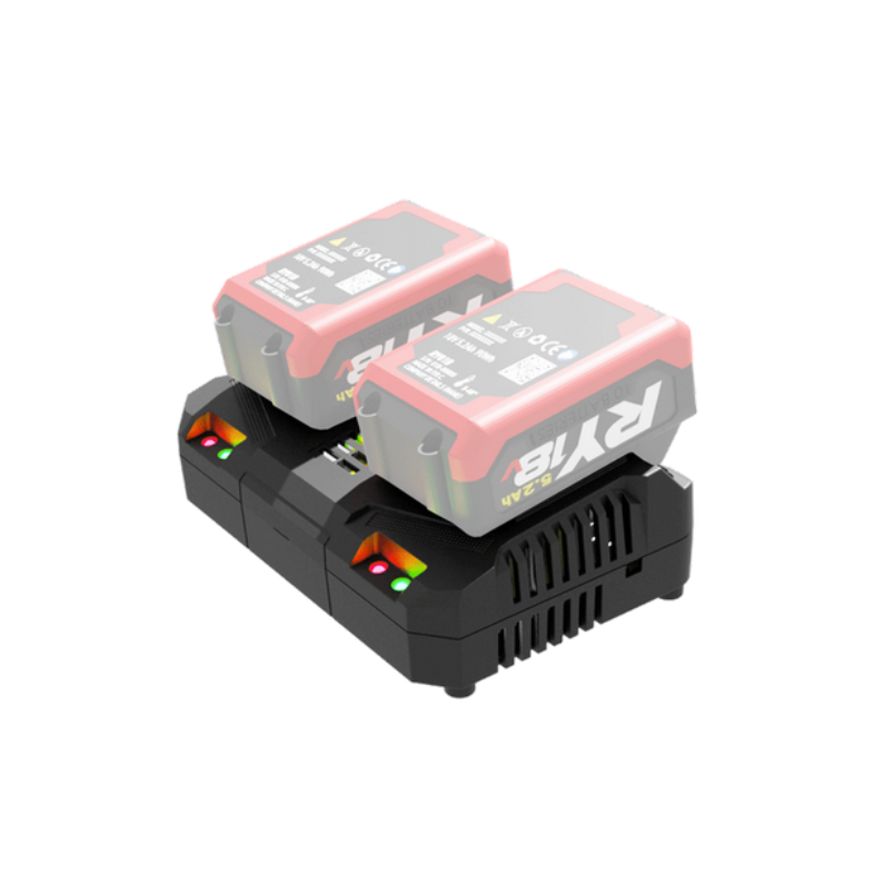 Castellari 220V 4.0Ah Dual Rapid Battery Charger for RY18V - RY04B Batteries