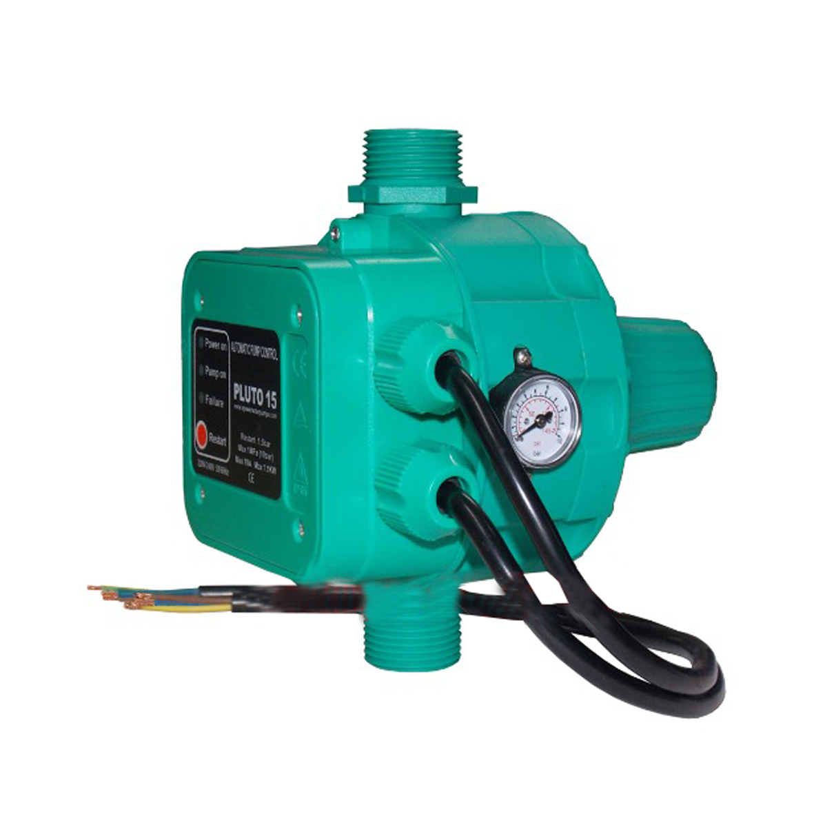 Presscontrol regolatore di pressione per autoclave cablato con manometro - PLUTO