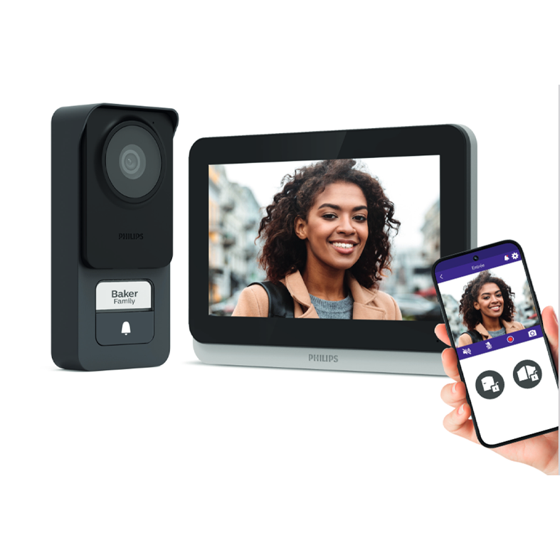 Philips Videocitofono Wi-Fi Monitor Touch Screen 7'' WelcomeEye Connect 3