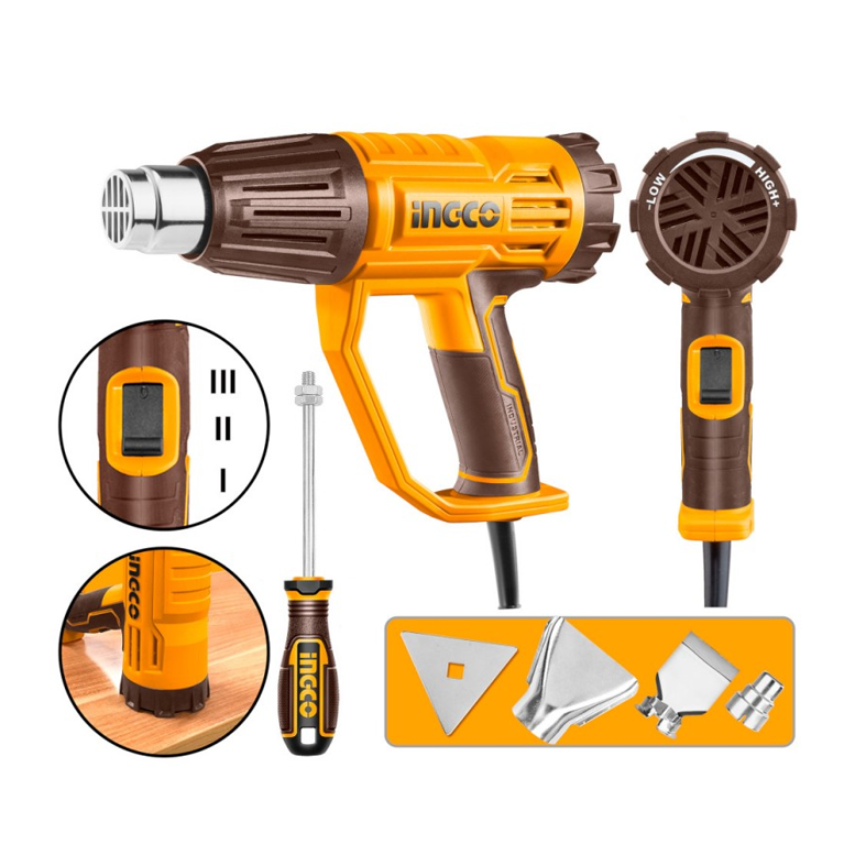 INGCO Termosoffiatore pistola termica professionale 2000 W