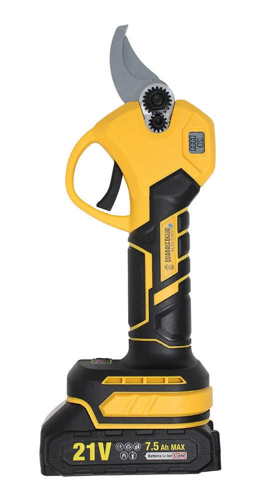 Quadrifoglio Forbici da pota a batteria 21V con 2 batterie e carica batteria - taglio Ø35