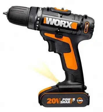 WORX WX101 – Trapano Avvitatore a Batteria 20V | 2 Batterie + Borsa